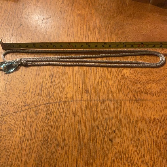 S s blue topaz end real diamonds stone necklace - Picture 5 of 5